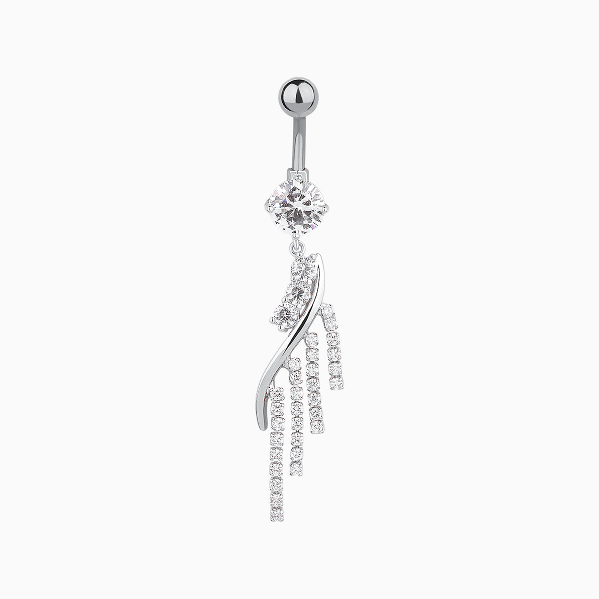 Exquisite Tassel Belly Ring - Stainless Steel - Navel - Oumo Jewelry
