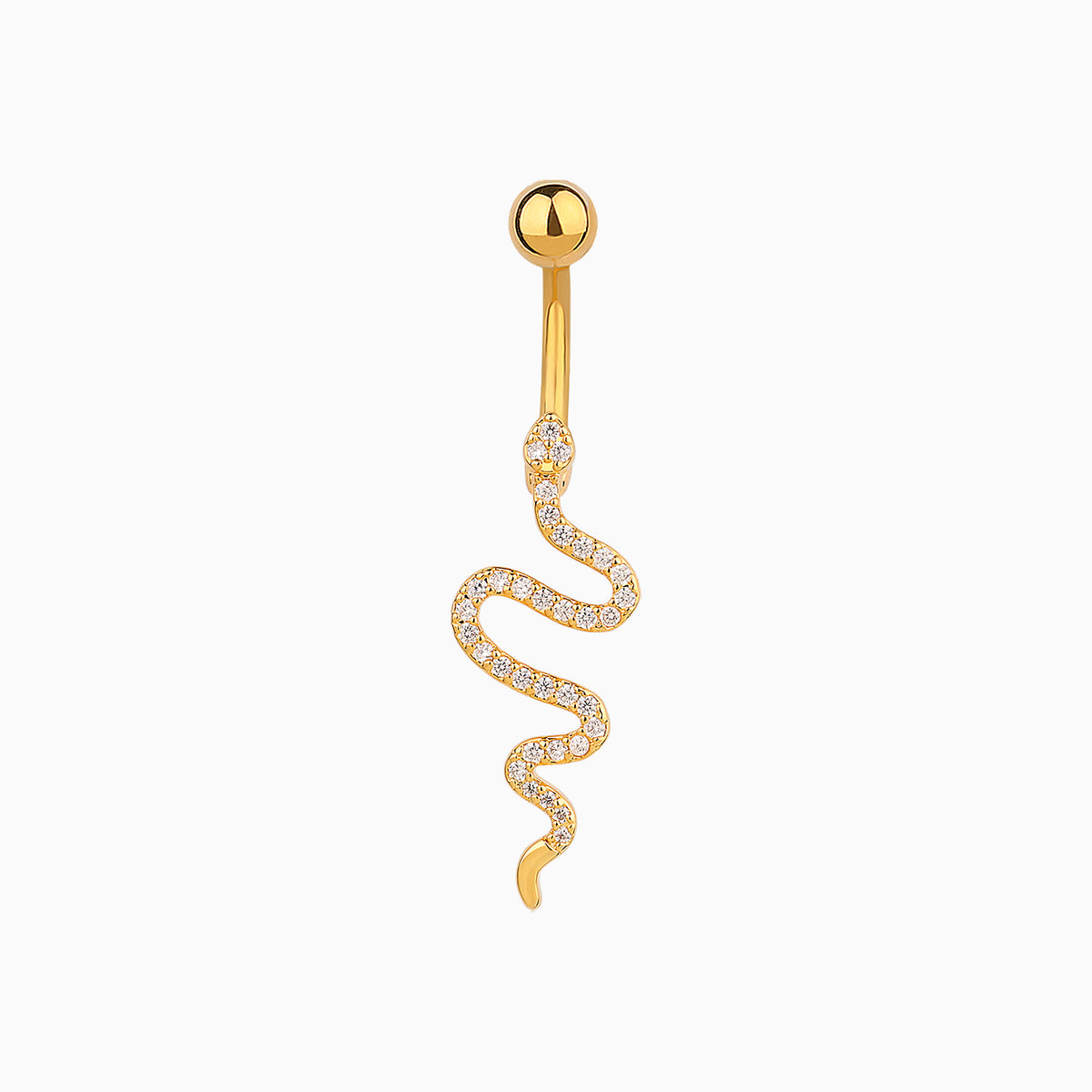 Liberty Snake Belly Ring - Stainless Steel - Navel - Oumo Jewelry