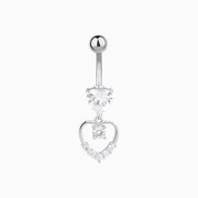 Love Belly Ring - Stainless Steel - Navel - Oumo Jewelry