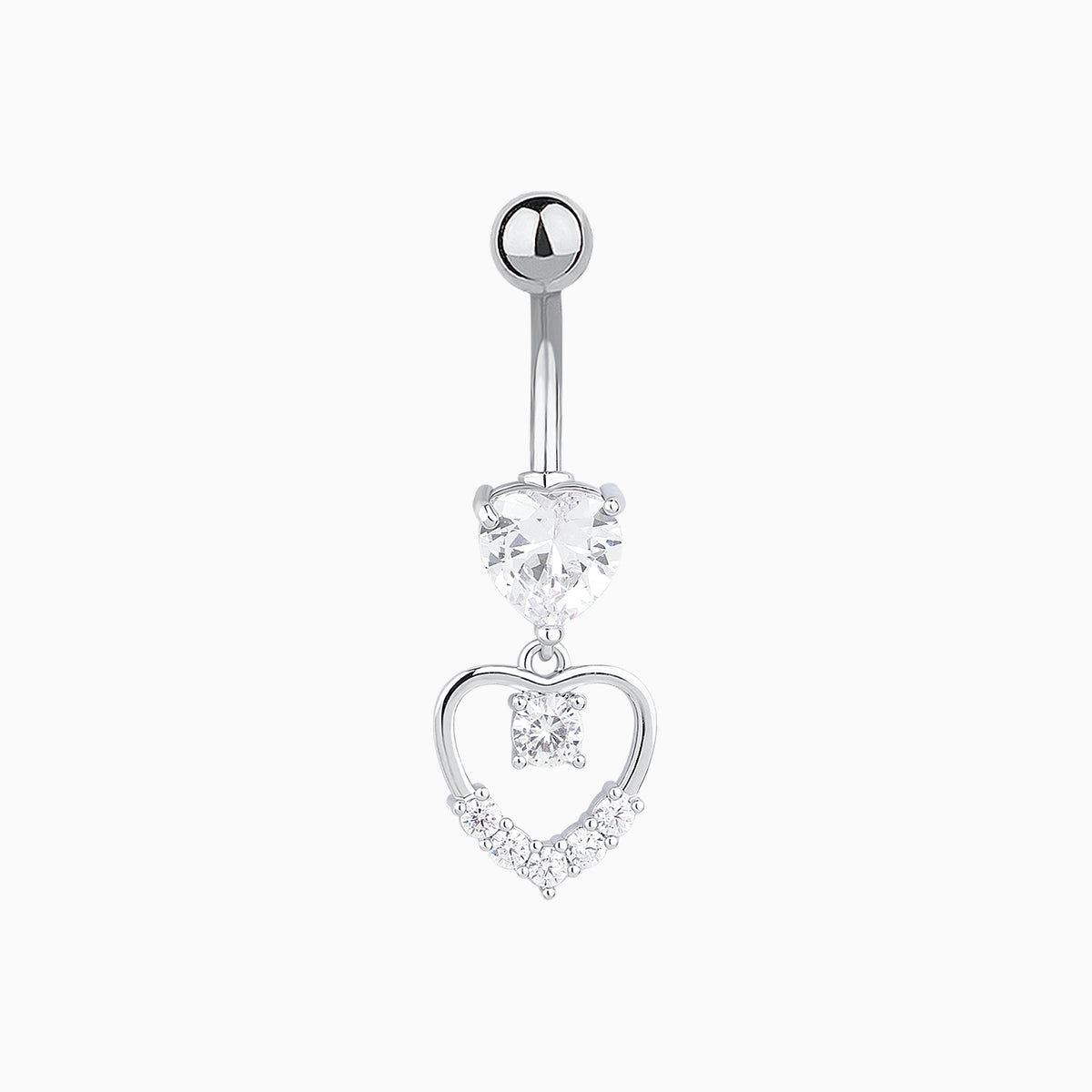 Love Belly Ring - Stainless Steel - Navel - Oumo Jewelry