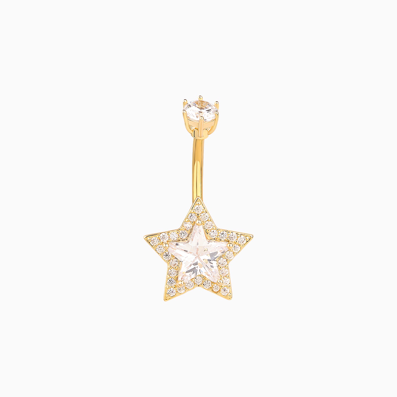 Dazzling Star Belly Ring - OhmoJewelry