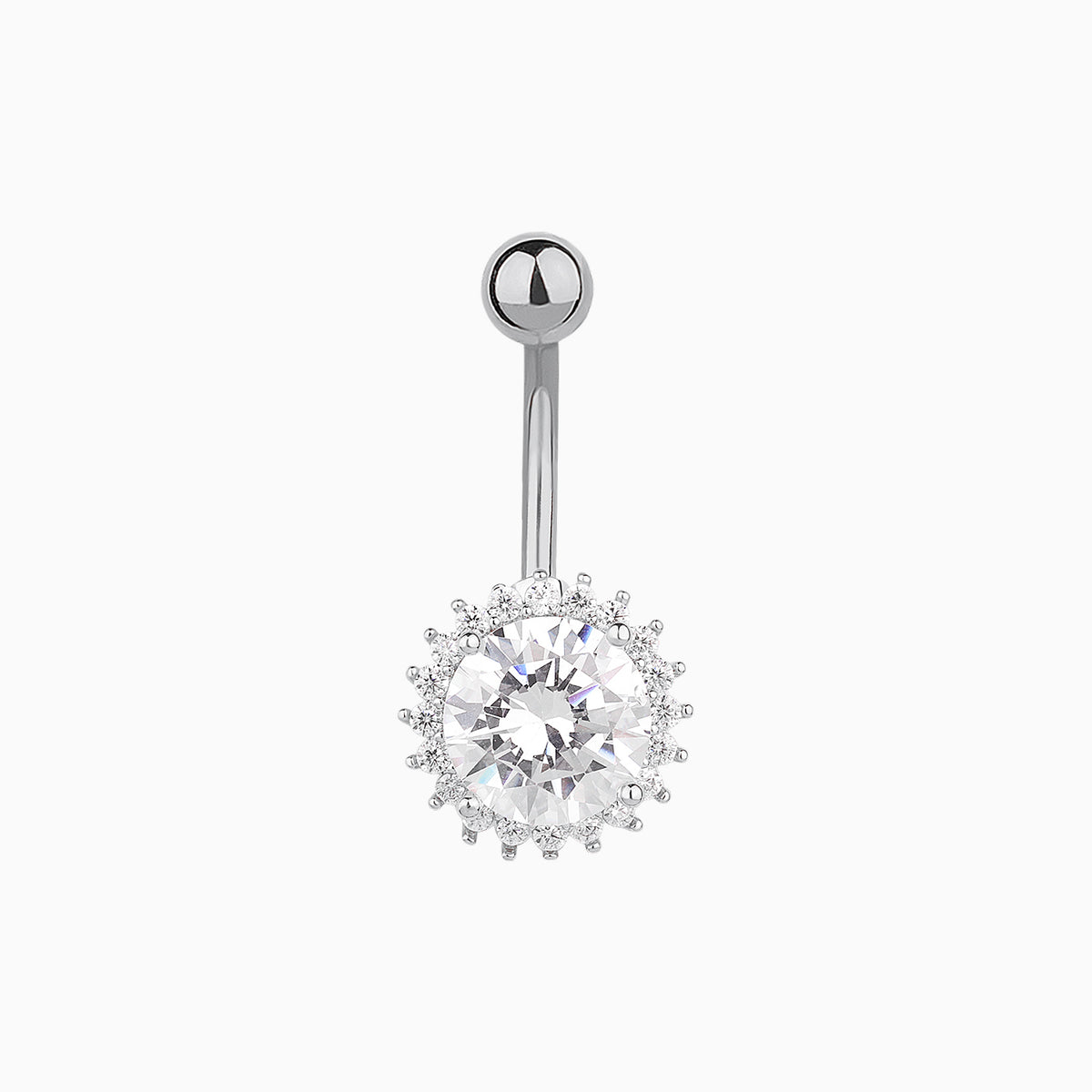 Luxury Flower Belly Ring - Stainless Steel - Navel - Oumo Jewelry
