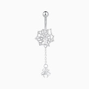 Cool Spider Belly Ring - Stainless Steel - Navel - Oumo Jewelry