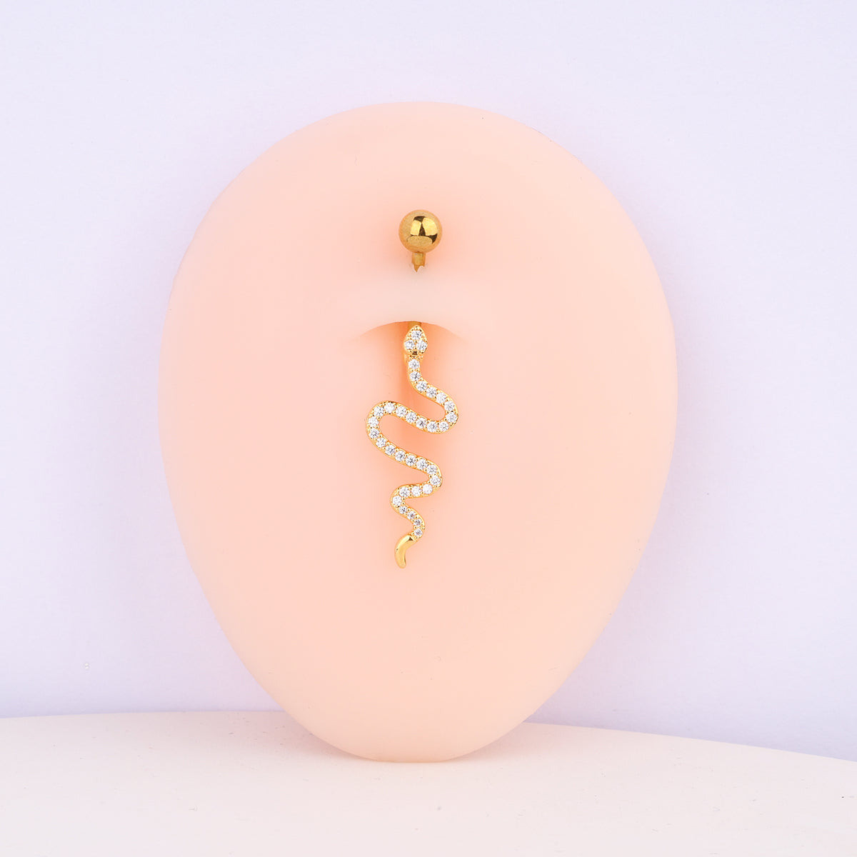 Liberty Snake Belly Ring - Stainless Steel - Navel - Oumo Jewelry