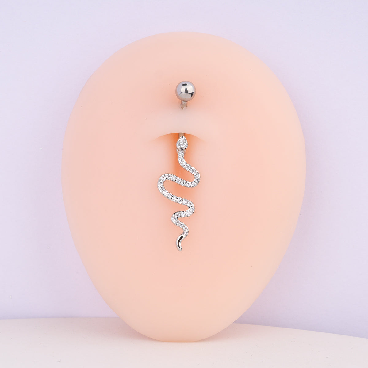 Liberty Snake Belly Ring - Stainless Steel - Navel - Oumo Jewelry