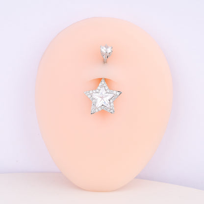 Dazzling Star Belly Ring - OhmoJewelry