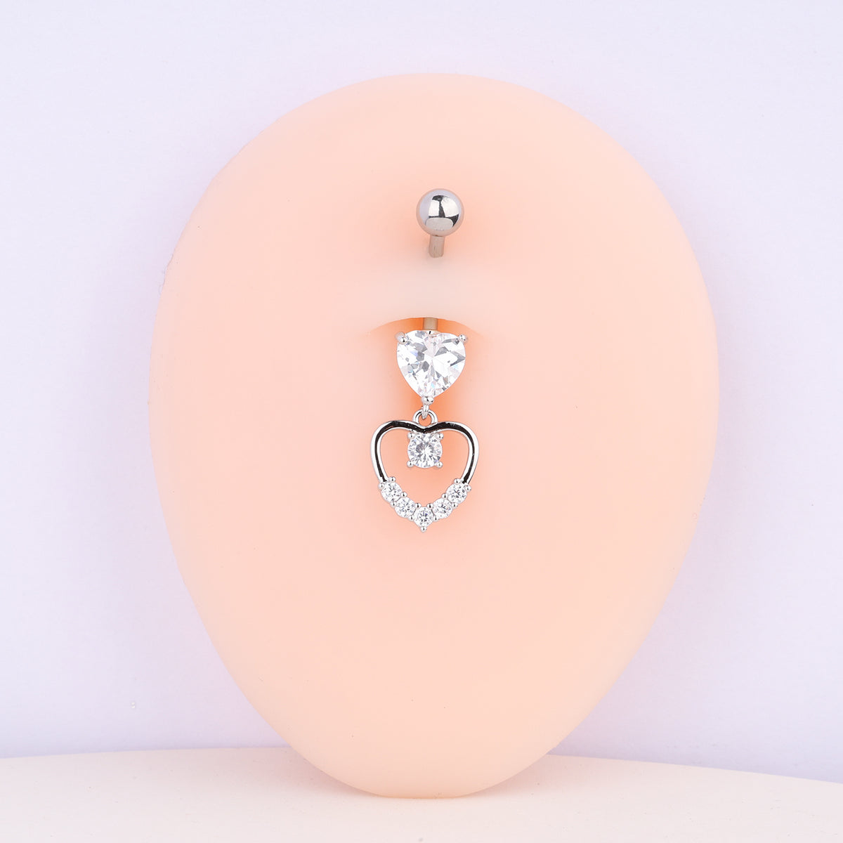 Love Belly Ring - Stainless Steel - Navel - Oumo Jewelry