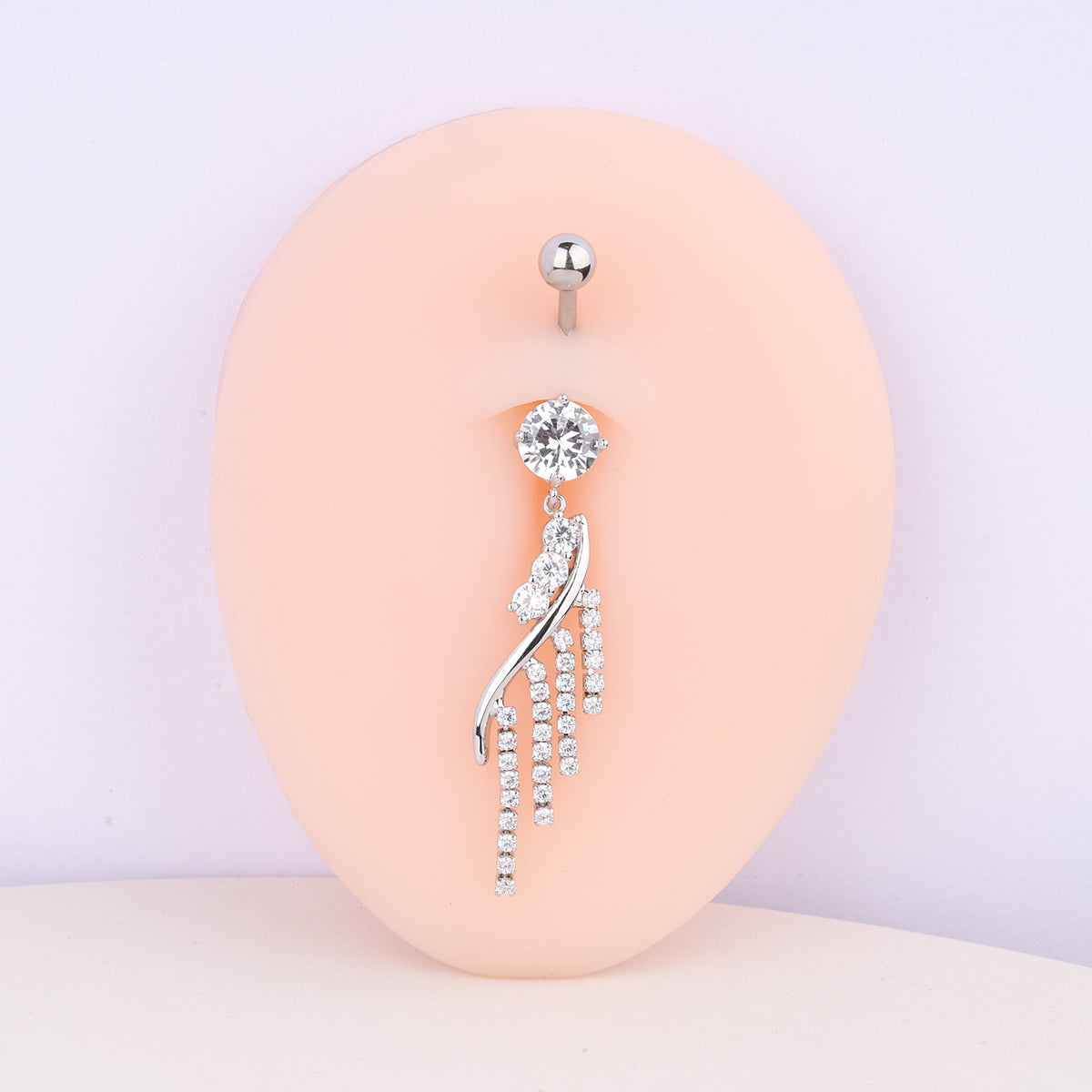 Exquisite Tassel Belly Ring - Stainless Steel - Navel - Oumo Jewelry