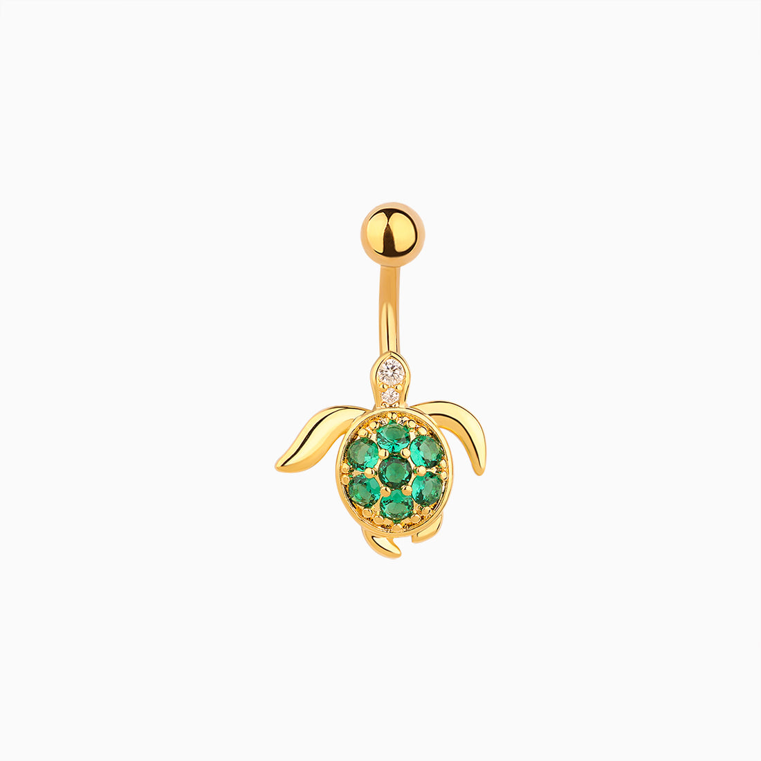 Swimming Turtle Belly Ring - OhmoJewelry