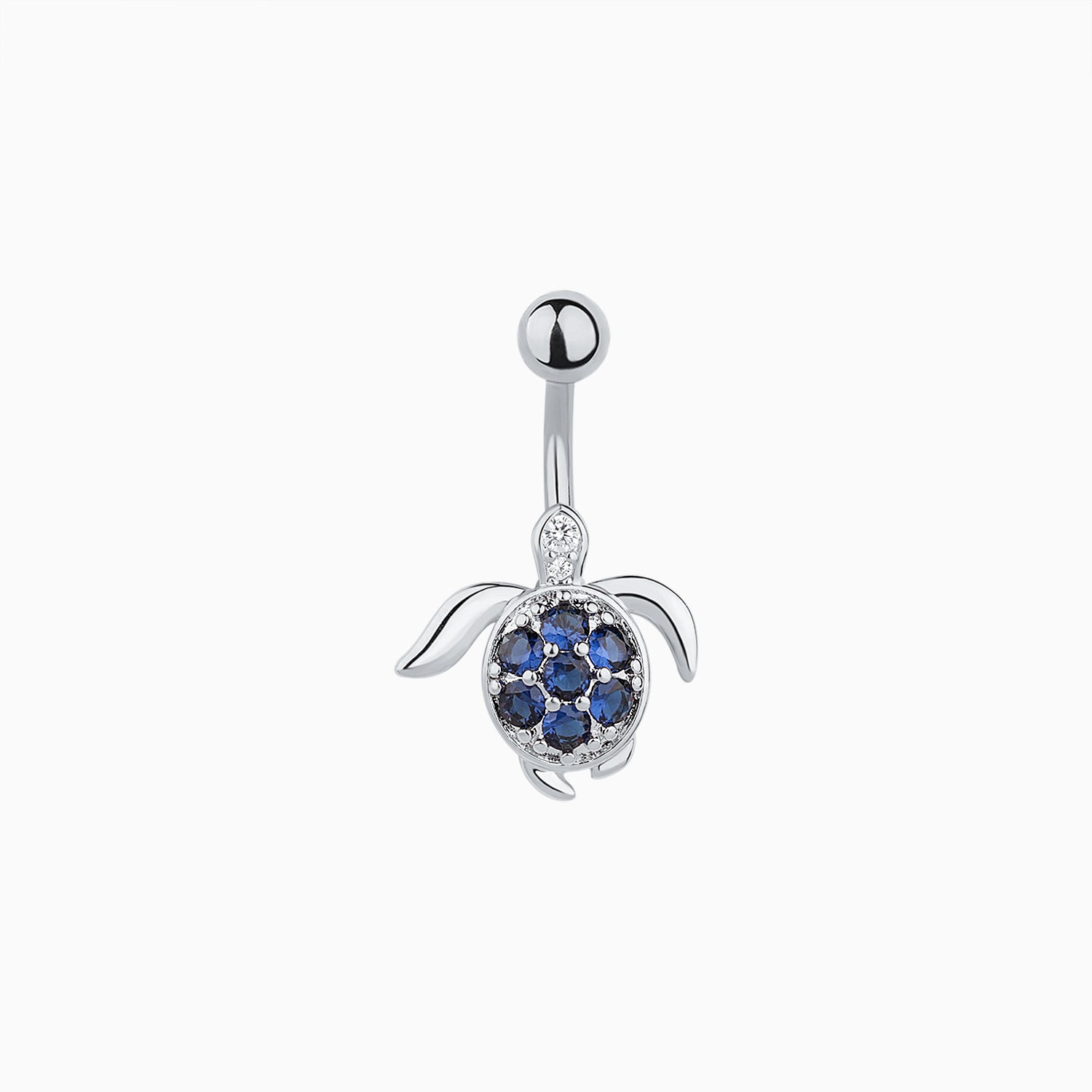 Swimming Turtle Belly Ring - OhmoJewelry