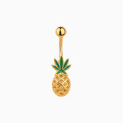 Pineapple Belly Ring - Stainless Steel - Navel - Oumo Jewelry