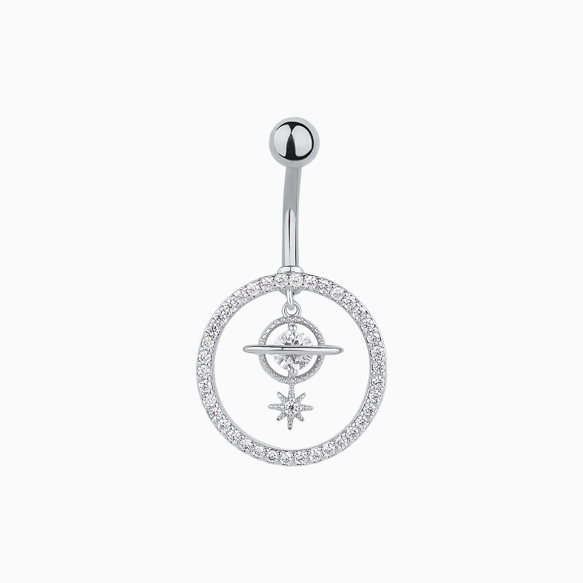 Universe Belly Ring - Stainless Steel - Navel - Oumo Jewelry