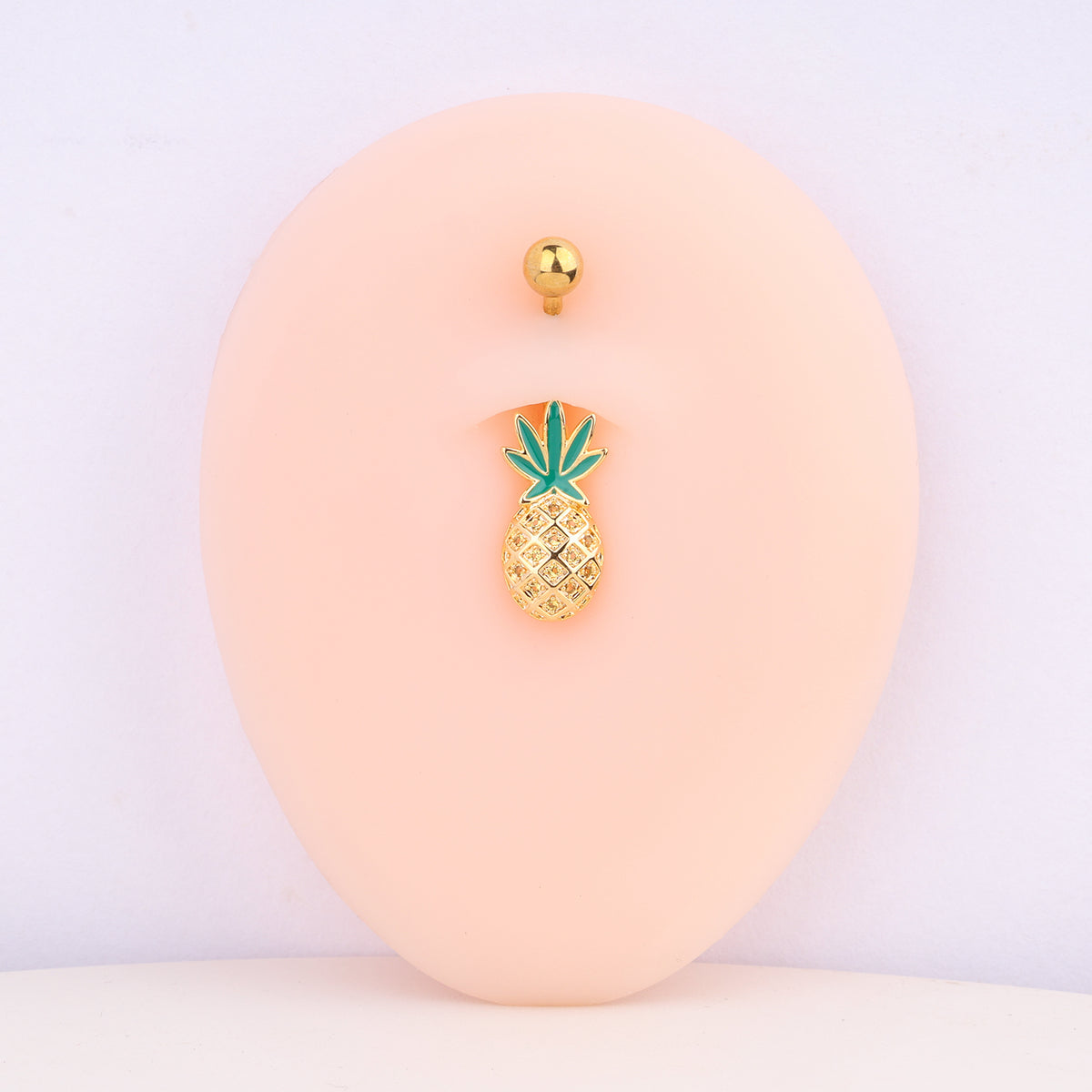Pineapple Belly Ring - Stainless Steel - Navel - Oumo Jewelry