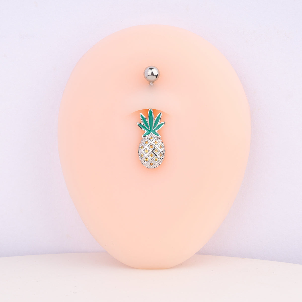 Pineapple Belly Ring - Stainless Steel - Navel - Oumo Jewelry