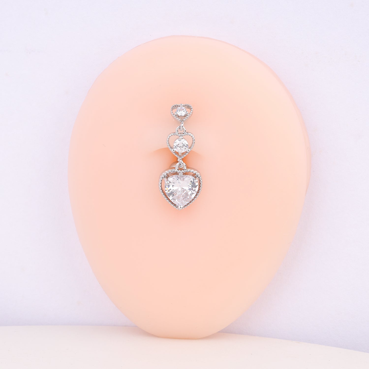 Full Of Love Belly Ring - OhmoJewelry