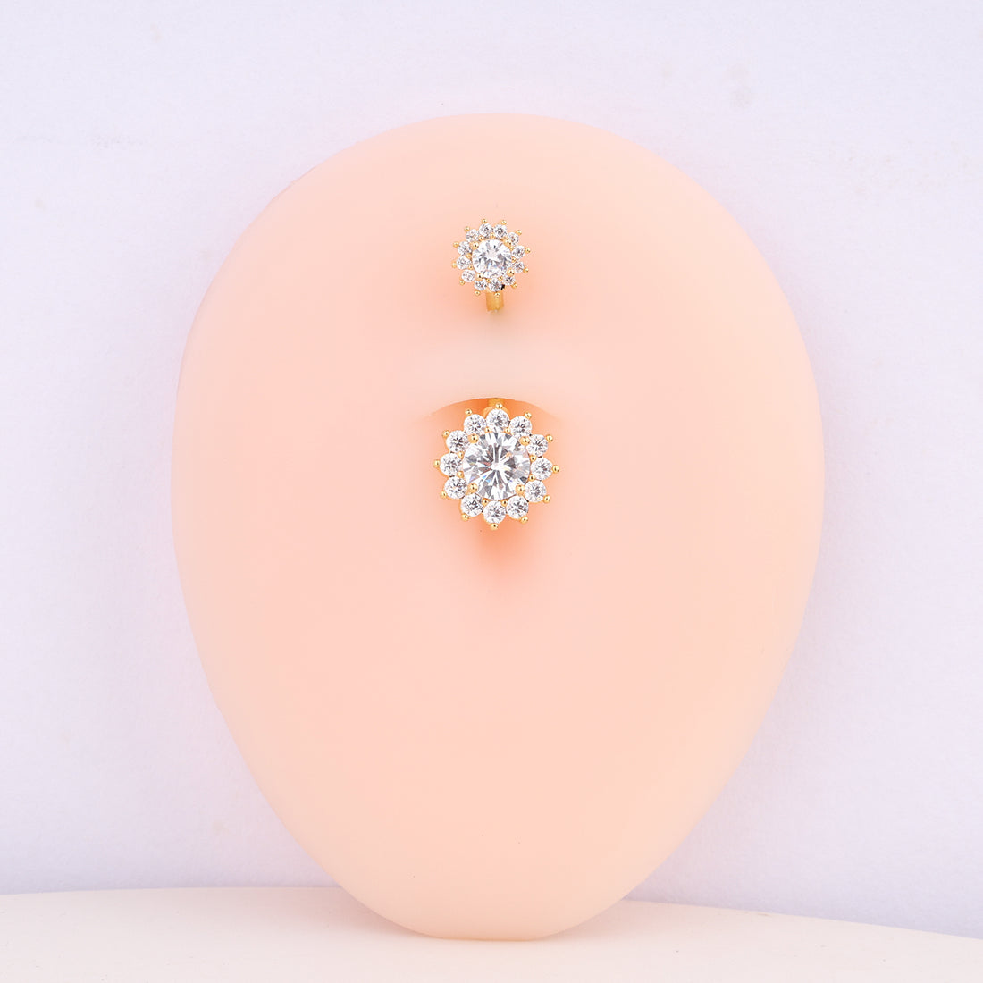 Dazzling Sun Flower Belly Ring - OhmoJewelry