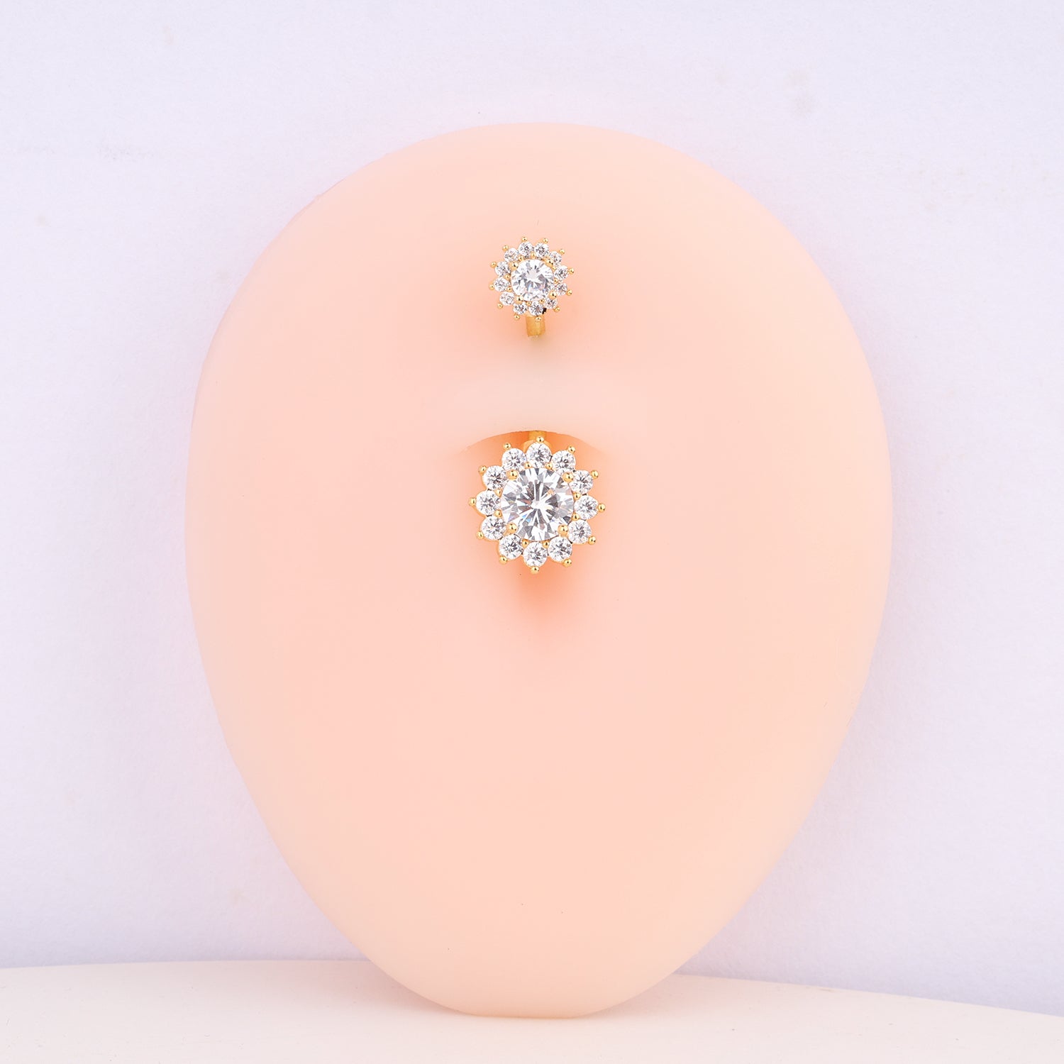 Dazzling Sun Flower Belly Ring - OhmoJewelry