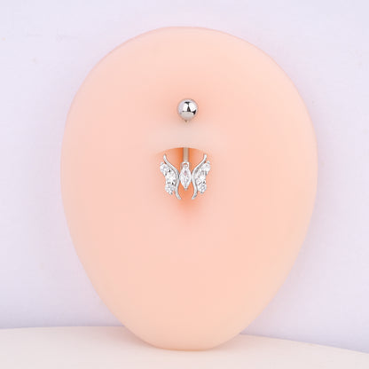 Playful Butterfly Belly Ring - OhmoJewelry