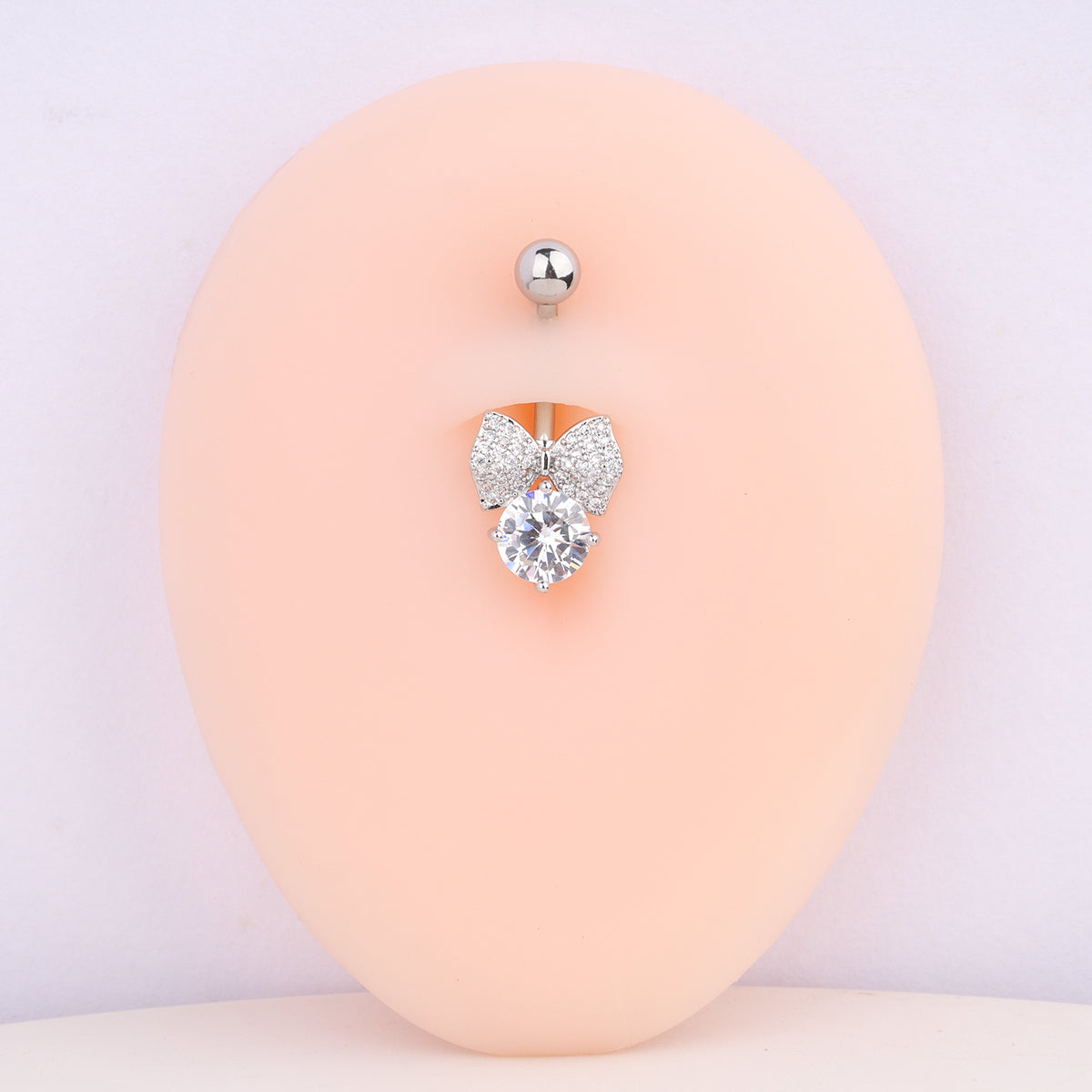 Sweet Bow Belly Ring - Stainless Steel - Navel - Oumo Jewelry