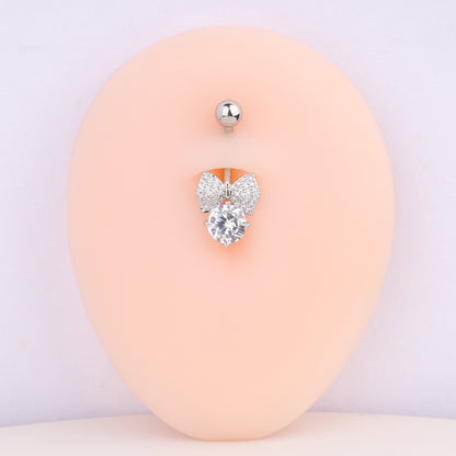 Sweet Bow Belly Ring - OhmoJewelry