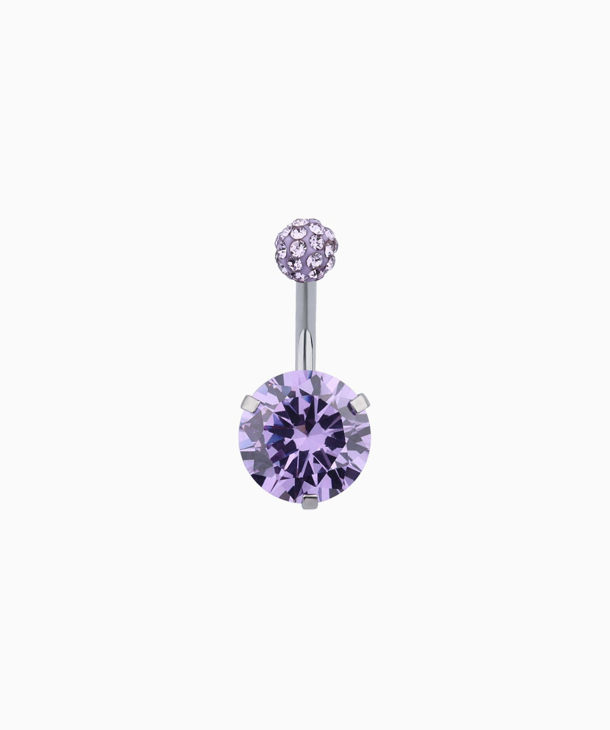 Charm Gemstone Belly Ring - Stainless Steel - Navel - Oumo Jewelry