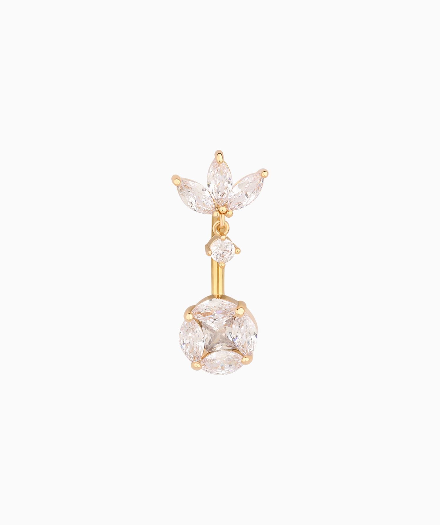 Exquisite Marquise Belly Ring