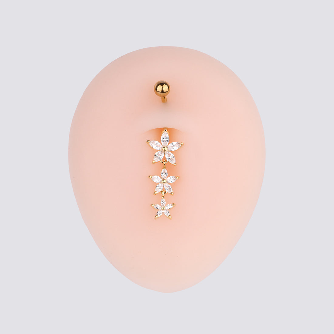 Dazzling Flower Belly Ring