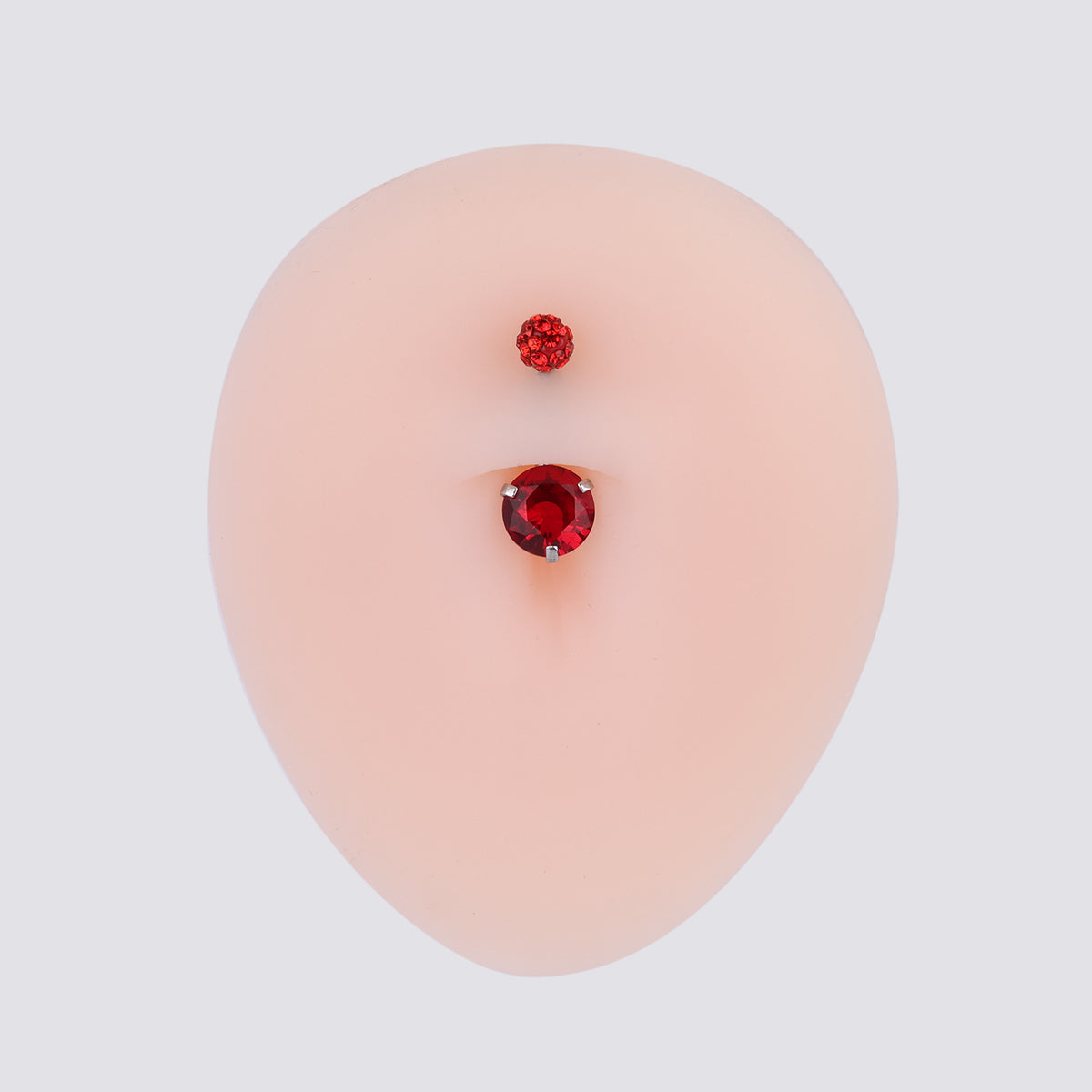 Charm Gemstone Belly Ring - Stainless Steel - Navel - Oumo Jewelry