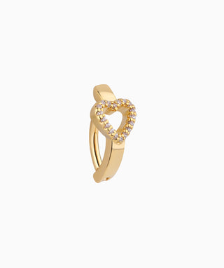 Hollow Heart Belly Clicker - OumoJewelry