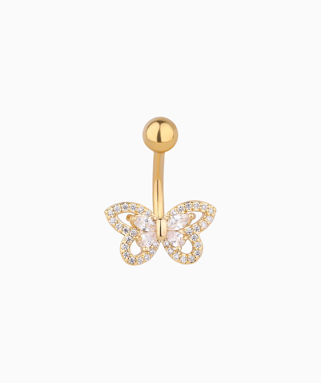 Exquisite Butterfly Belly Ring