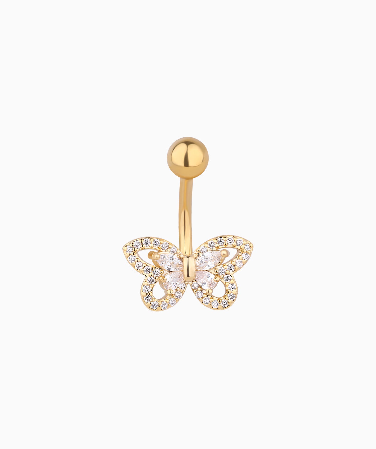 Exquisite Butterfly Belly Ring