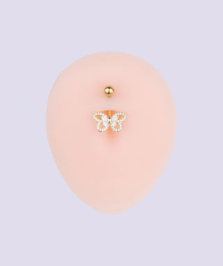 Exquisite Butterfly Belly Ring - OumoJewelry