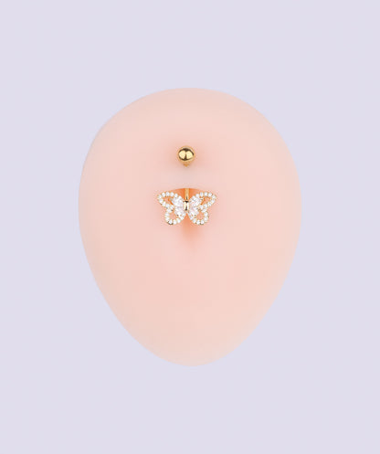 Exquisite Butterfly Belly Ring