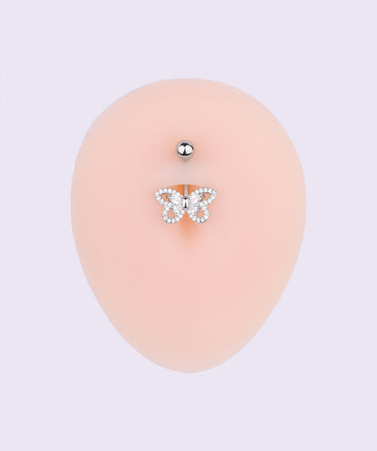 Exquisite Butterfly Belly Ring