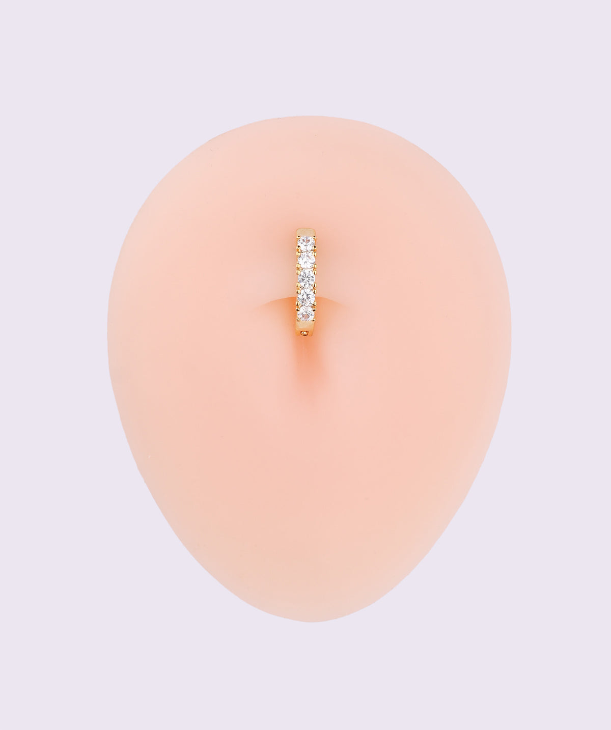 Shiny Gems Belly Clicker - Stainless Steel - Navel - Oumo Jewelry