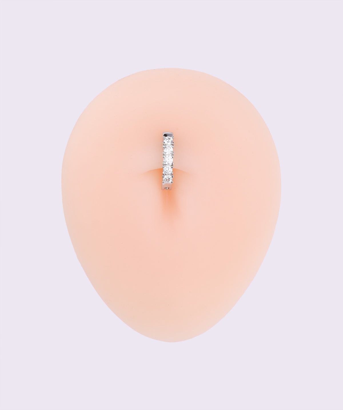 Shiny Gems Belly Clicker - Stainless Steel - Navel - Oumo Jewelry