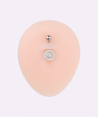 Sweet Opal Belly Ring - OumoJewelry