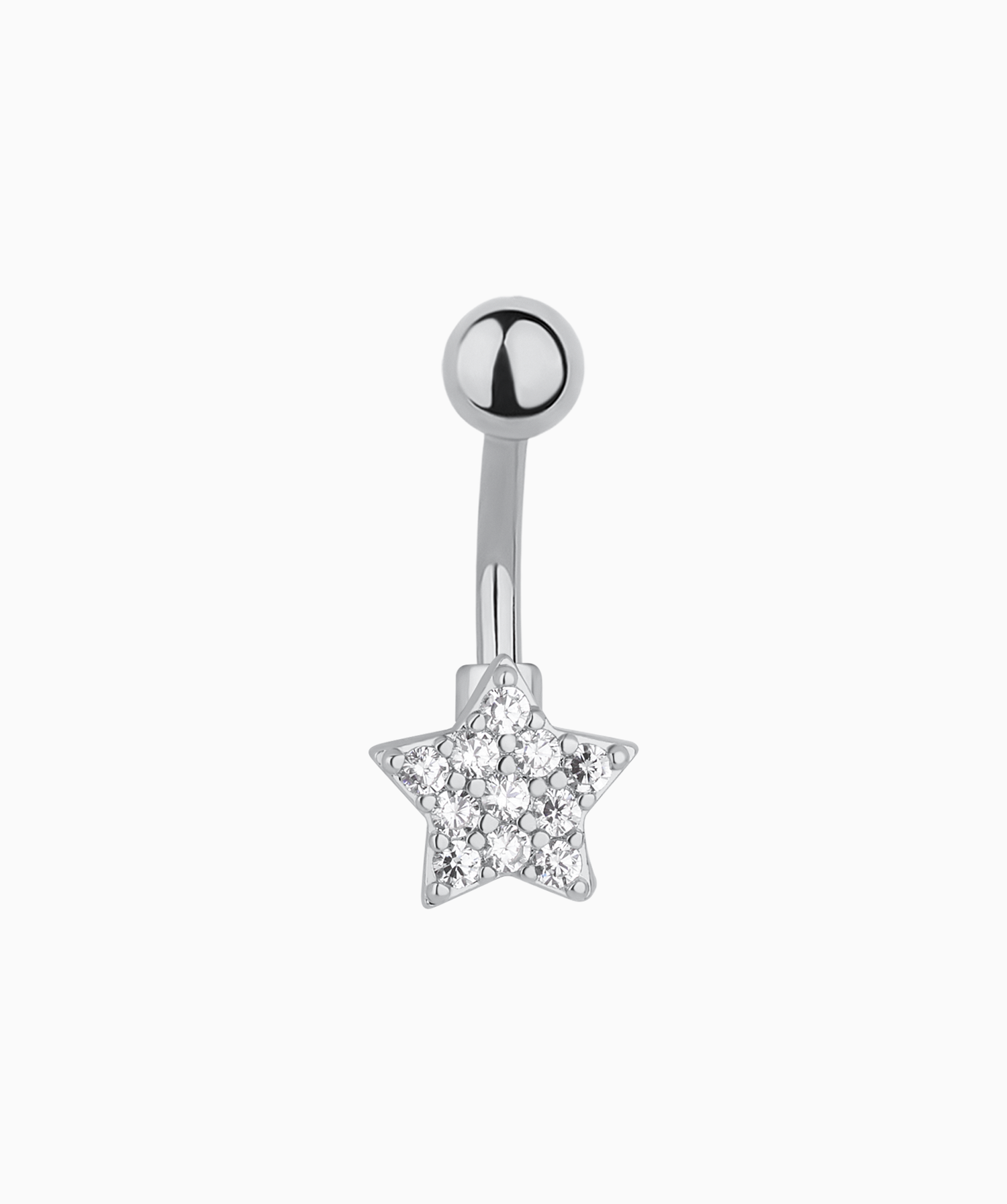 Shiny Gems Star Belly Ring