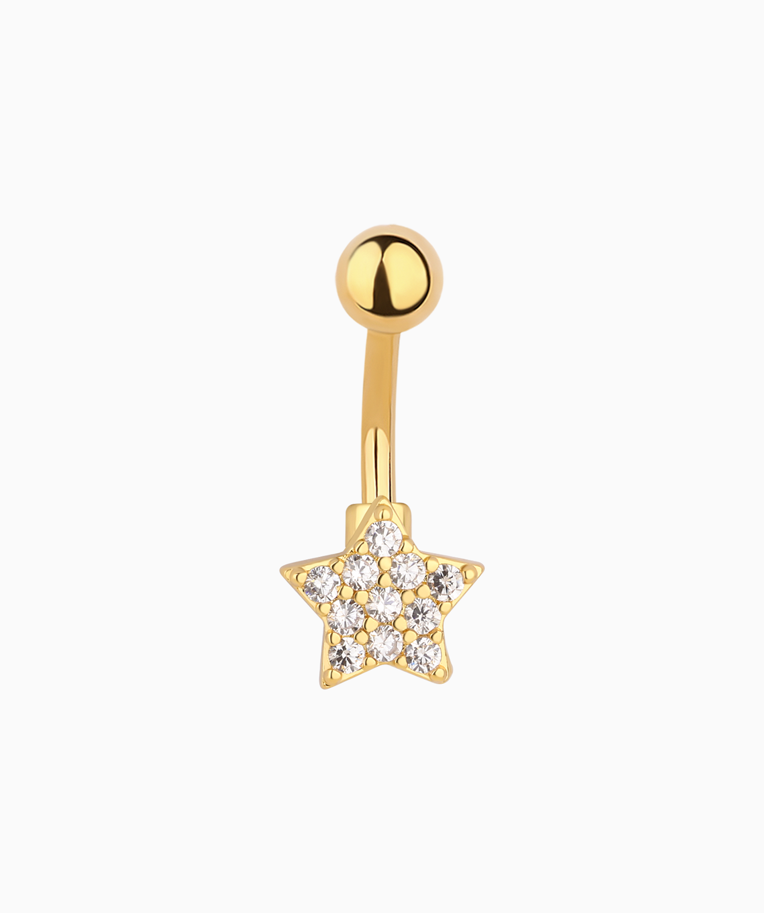 Shiny Gems Star Belly Ring