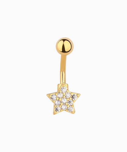 Shiny Gems Star Belly Ring