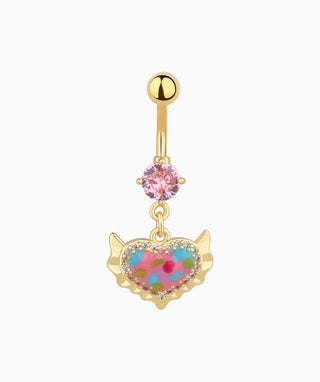 Beautiful Heart Belly Ring - OumoJewelry