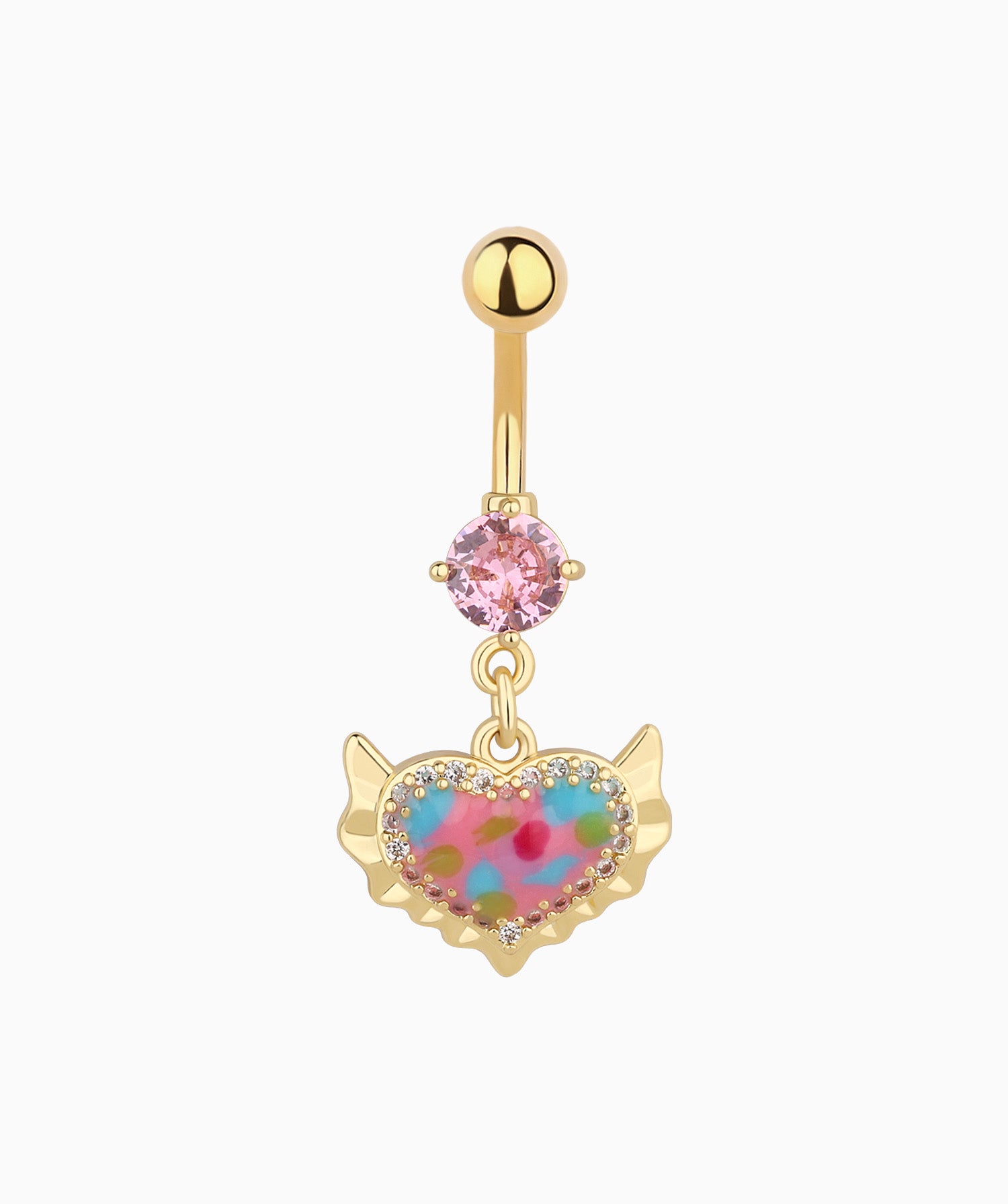 Beautiful Heart Belly Ring