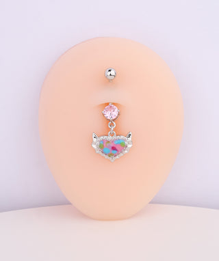 Beautiful Heart Belly Ring - OumoJewelry