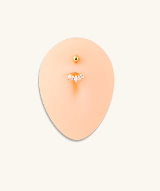 Marquise Trio Belly Ring - OumoJewelry
