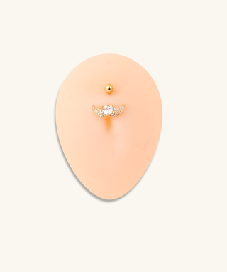 Heart Wings Belly Ring - OumoJewelry