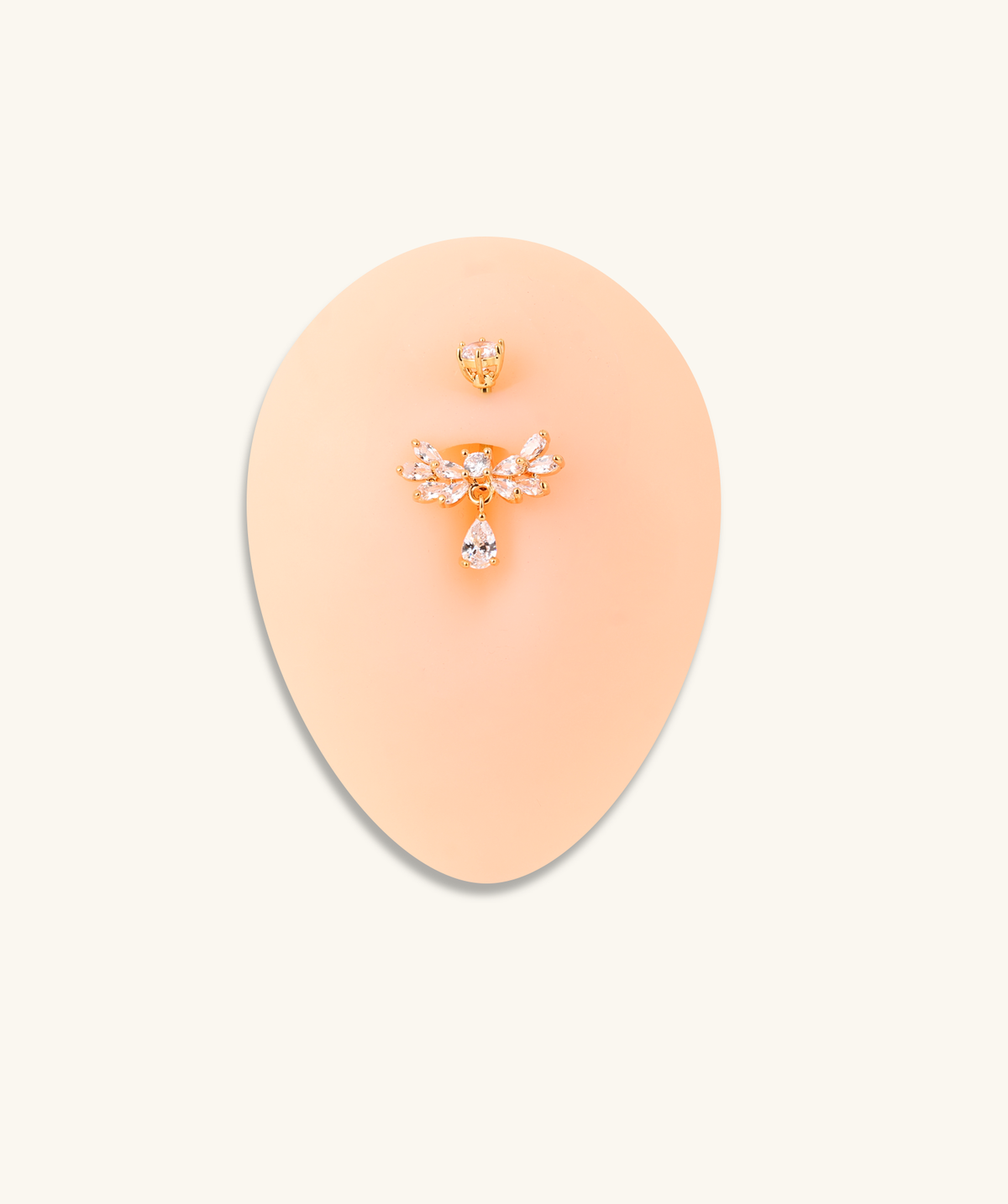 Veda Belly Ring - Stainless Steel - Navel - Oumo Jewelry