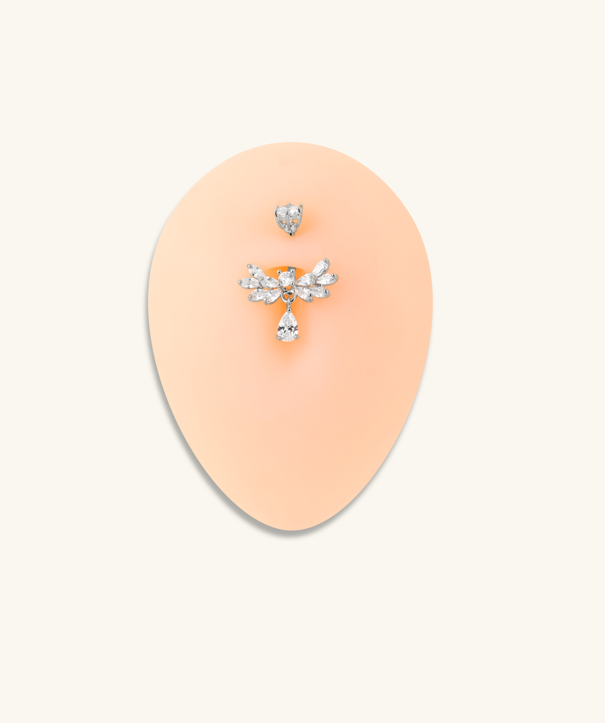 Veda Belly Ring - Stainless Steel - Navel - Oumo Jewelry