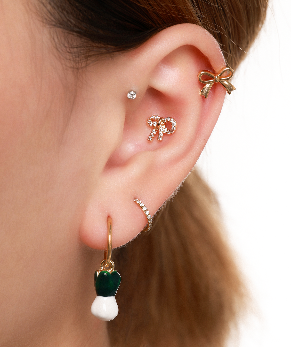 Cabbage Charm - Brass - Oumo Jewelry