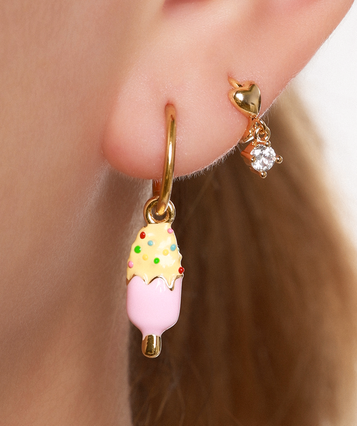 Candy Cone charm - Brass - Oumo Jewelry