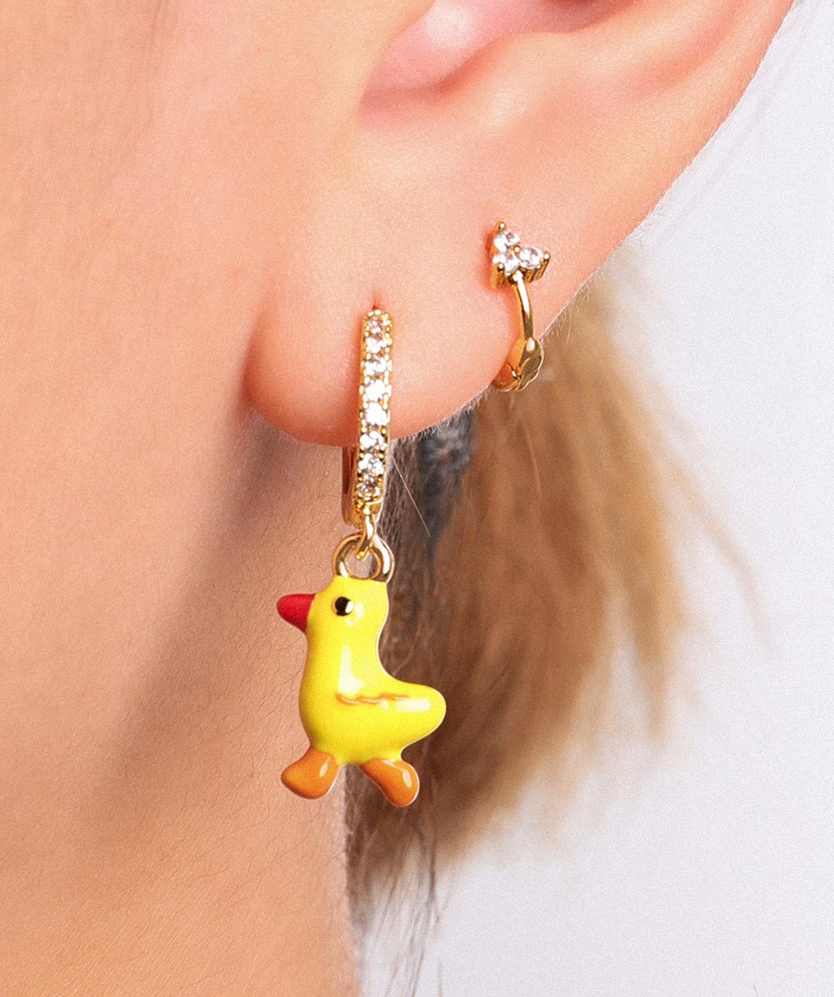 Sunny Bird charm - Brass - Oumo Jewelry